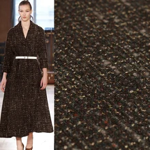 Красная Малина кофе твид шерсть ткани материалы для одежды Осенняя Женская куртка пальто одежда швейная ткань портной