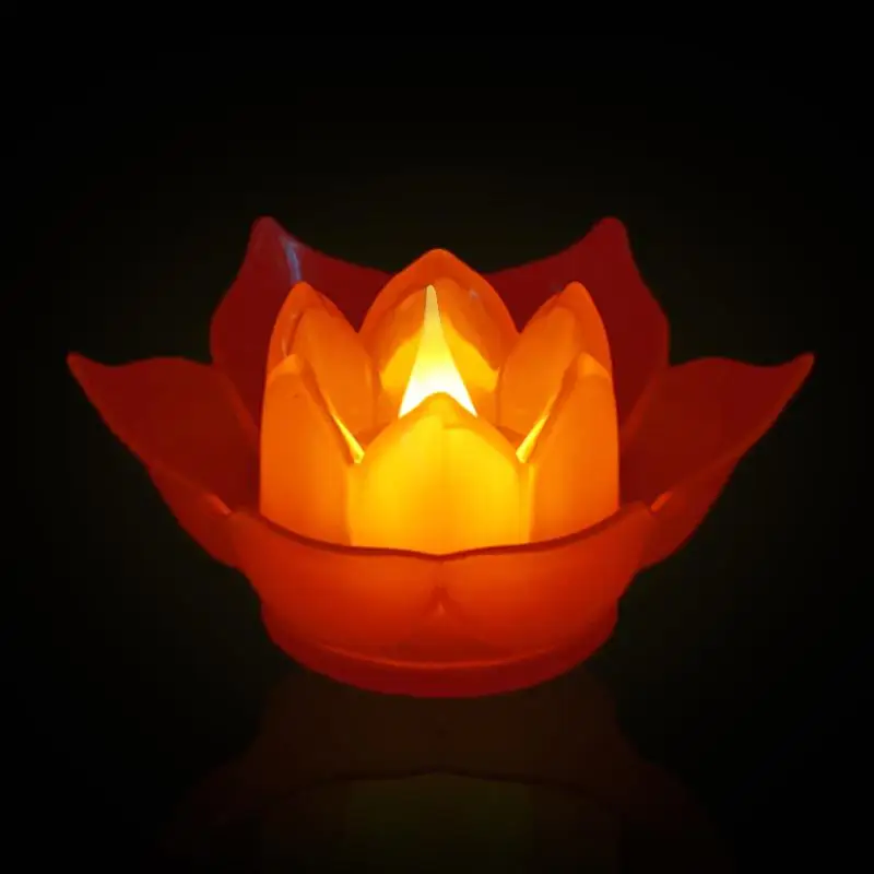 

1Pcs Color Change Simulation Flower LED Electronic Candle Lamp Nightlight Romantic Dropshipping for Living Room Decoration
