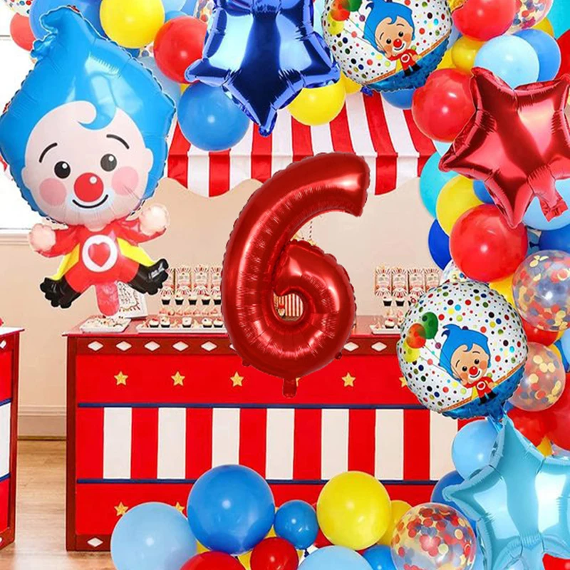de plim balões conjunto crianças feliz aniversário