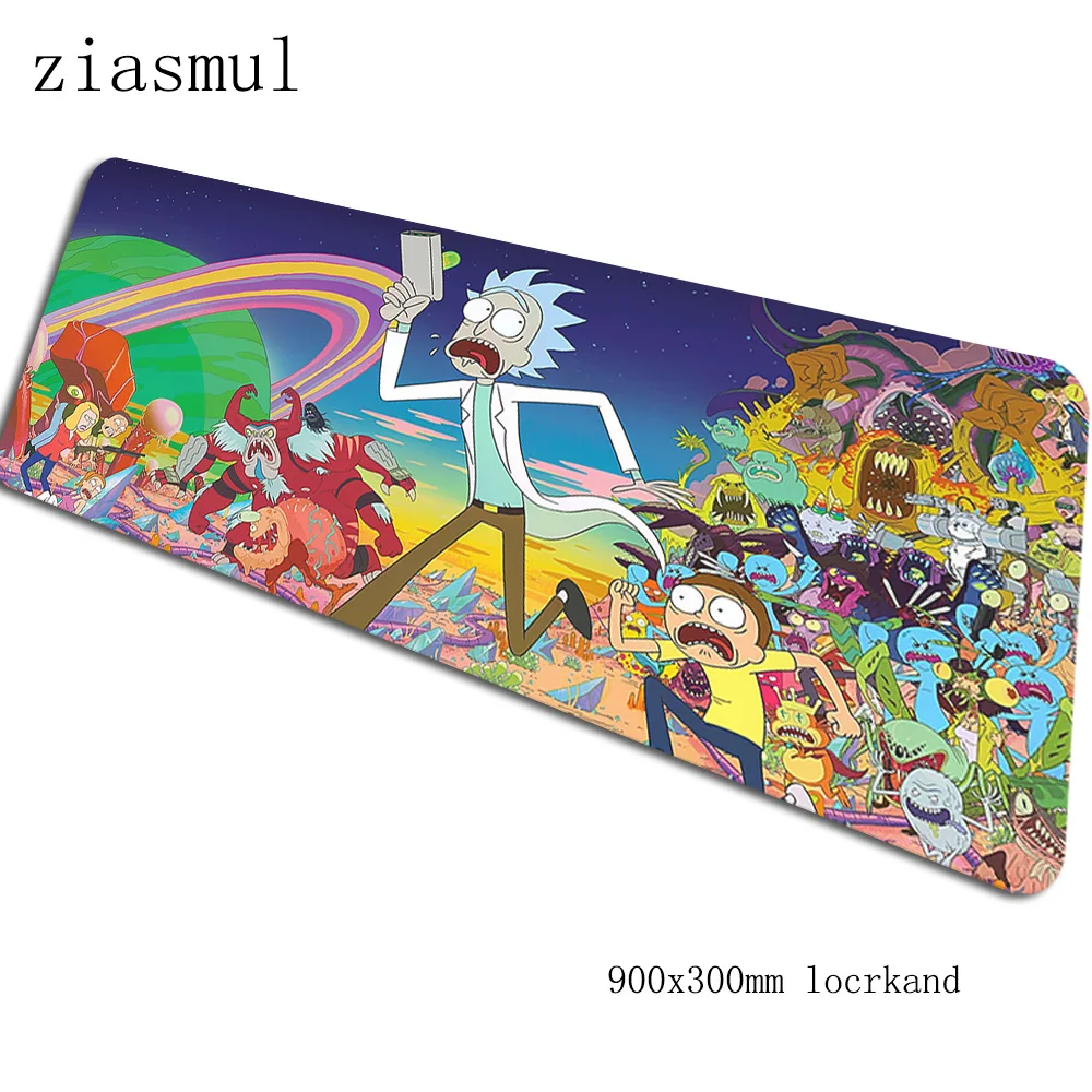 Rick and morty коврик для мыши 900x300x3 мм коврики для мыши подарок для мальчика игровой коврик для мыши геймер Индивидуальные персонализированные коврики для мыши Клавиатура ПК pad - Цвет: Size 900x300x3mm