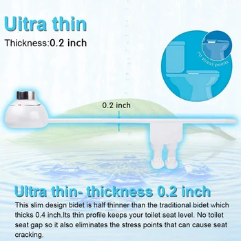 

Hot XD-Cleaning Nozzle Fresh Water Non-Electric Mechanical Bidet Toilet Attachment Lady Washing Butt Spray