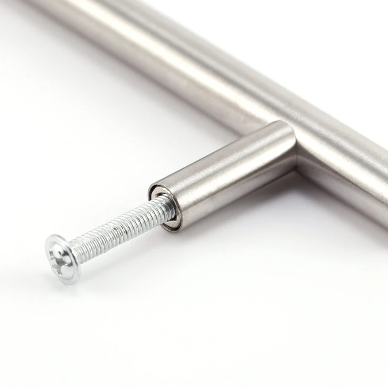 20 x Т-образная ручка из нержавеющей стали с резьбой длиной 150 мм, расстояние между винтами 96 мм для дверных шкафов, шкафов, ящиков