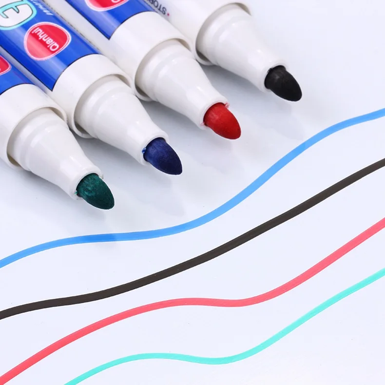 

4 Colors Big Capacity Erasable Whiteboard Marker Pen Environment Friendly Marker Office School Supplies