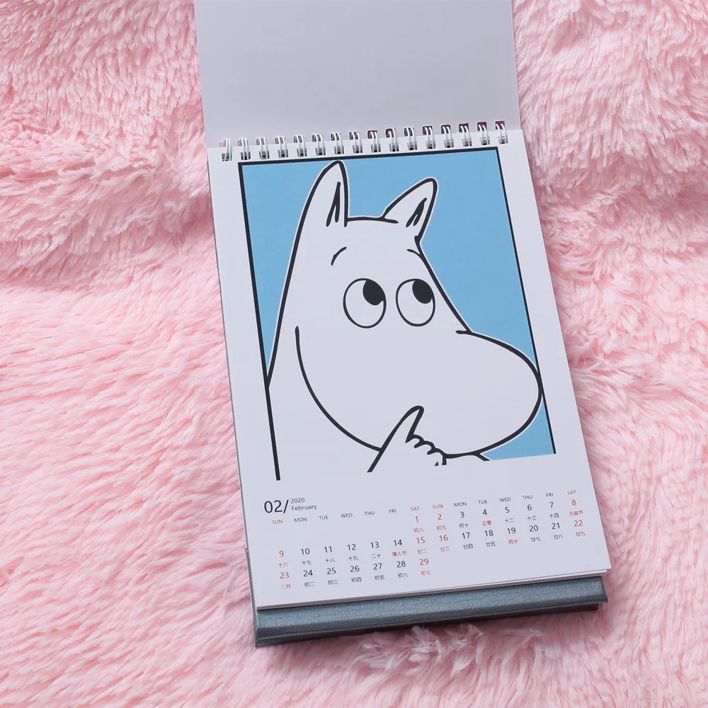 Moomin MUUMI care мультфильм коллекция игральная карта водонепроницаемая бумажная карта с мультипликационным рисунком милый календарь из печати покер Бегемот