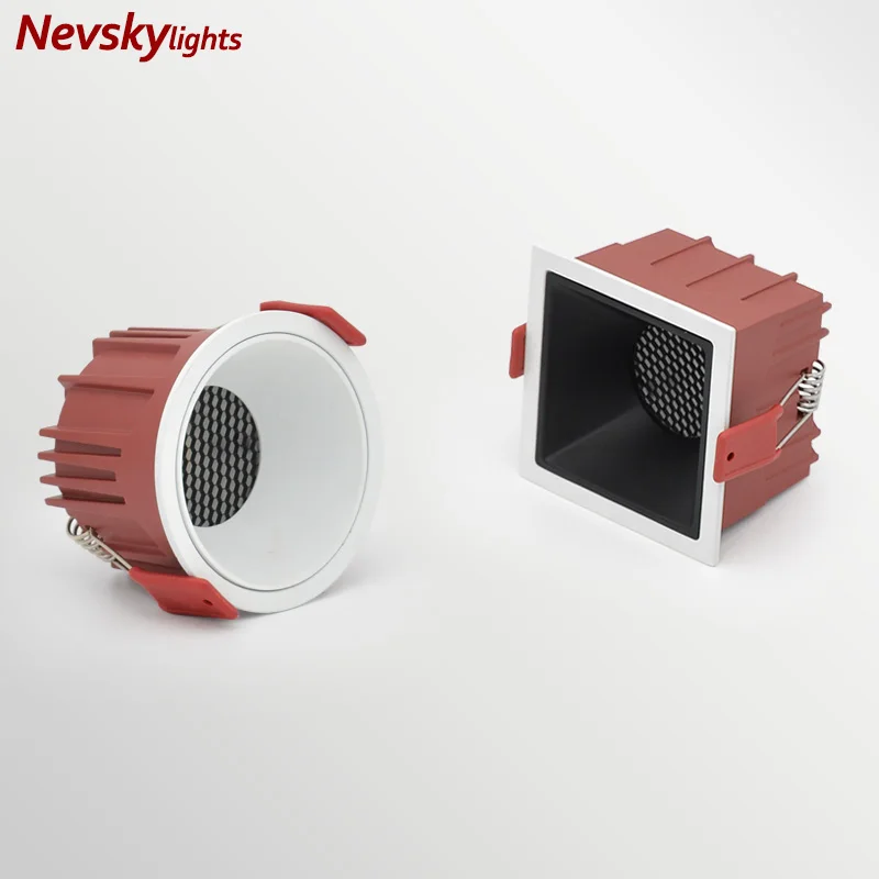 

Round Shallow cup spotlight Living Room Led Recessed spotlamps white Ceiling Downlight bedroom 7w led ceiling light fixture