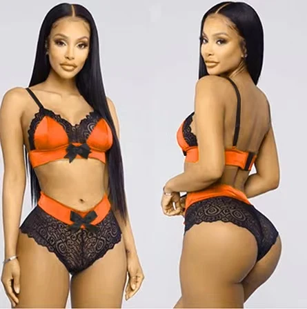 Sexy Lingerie bandage sleepwear underwear Womens flower Lace Rose Hollow Back Buckle Outfit Slim See Through Summer Sexy Clothes