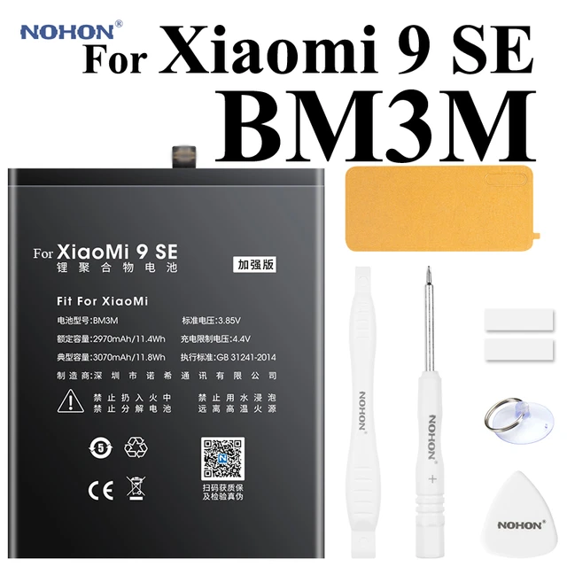 Replacement Battery For Xiaomi Mi9 Se Mi 9se Bm3m Rechargeable Phone  Battery 3070mah - Mobile Phone Batteries - AliExpress