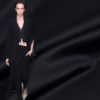 

Pearlsilk Navy Blue Colour Japanese Elastic Single-yarn drill Cotton Fabrics Material Autumn Pants Windcoat Cloth Freeshipping