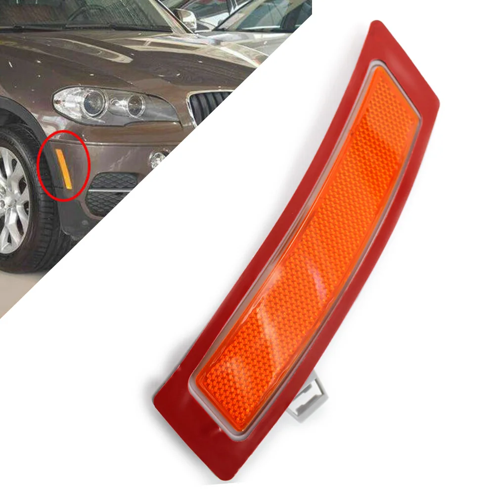 Автомобильный передний правый бампер световой фонарь отражатель для BMW 2011 2012 2013 X5