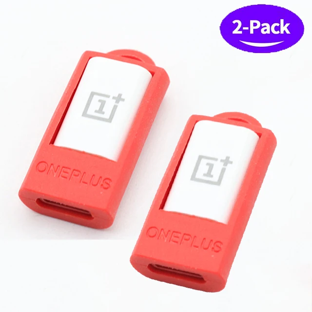 Two ONEPLUS usb type C к Micro USB адаптер конвертер зарядное устройство кабель Трансмиссия головка для OnePlus 7 pro 7t 6 6t 5 5t 3t - Цвет: Two