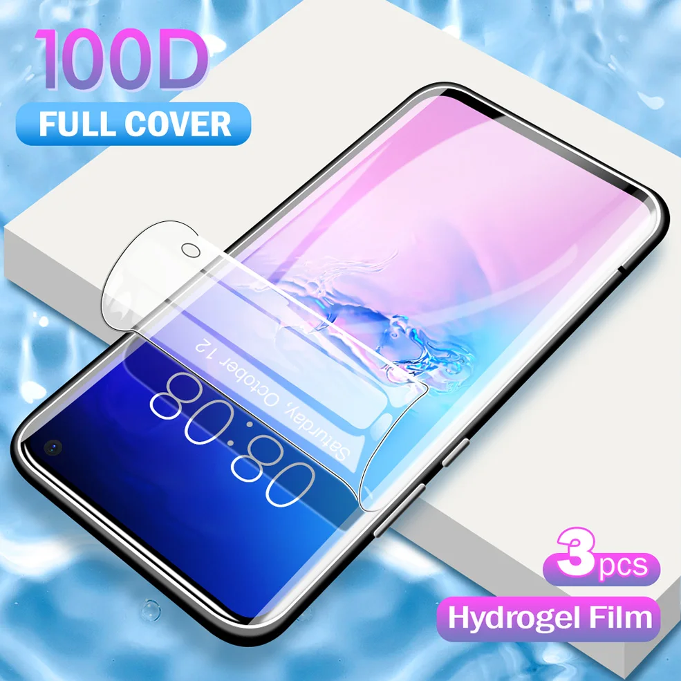 3 шт. 100D Защитная пленка для Samsung Galaxy Note10 8 9 полное покрытие M10 M20 M30 M40 A40S S10E A20E J6 2018