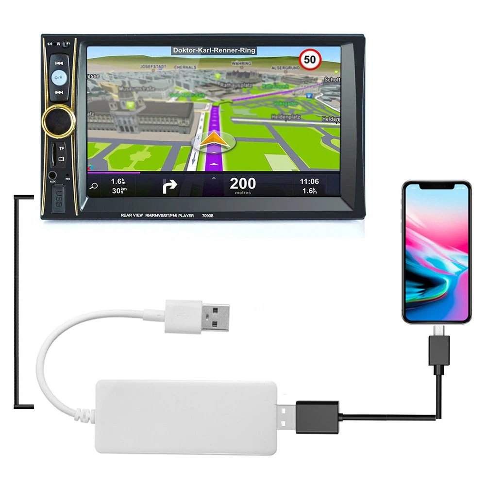 Praktische Fahrzeug System Navigation Player Modul Bequem Smart Link USB Tragbare Sicher Durable Au