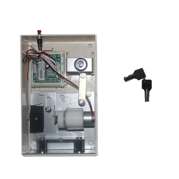 

Cheap safe motor mechanism with 2 keys without electronic parts