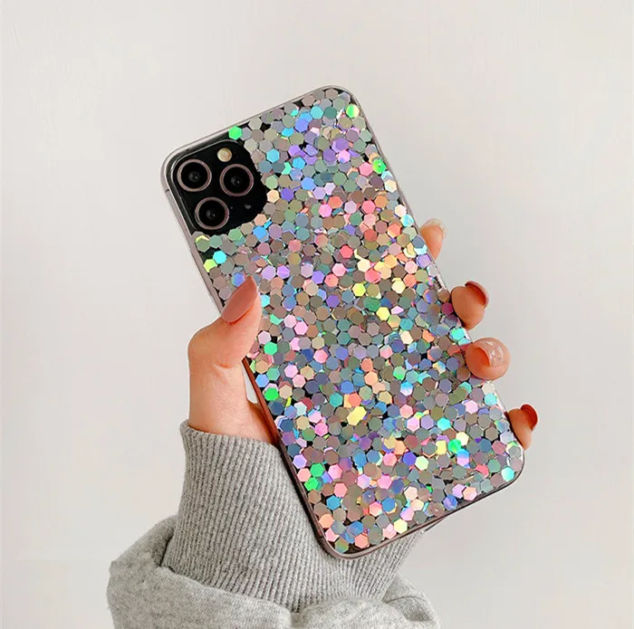 Роскошный блестящий чехол для телефона с волнистыми точками iphone 11Pro Max 7 8plus X XR XS
