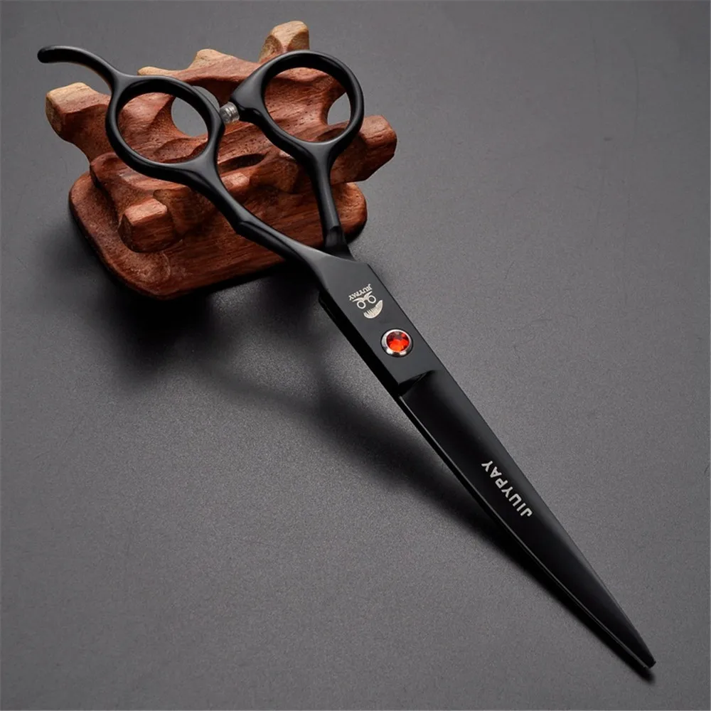 6CR 62HRC 7inch Stoving Varnish Professional Pet Grooming Scissors Cutting Scissor&Curved Scissor&Thinning Shears For Dog Cats (4)