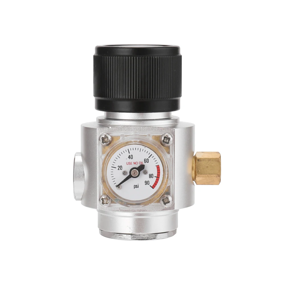 CO2 мини-газовый регулятор с 0-30PSI бочонок газовое отсоединение шарикового фиксатора для пивного крана, Регулятор газа Homebrew