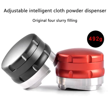 

53mm 58mm Tamper Professional Barista Mini Smart Leveler Stainless Steel Non-Slip Dual Head Adjustable Coffee Distributor