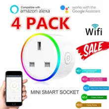 Лучшие продажи товаров беспроводной Смарт Wi-Fi розетка 2G/3g/4G таймер розетка переключатель UK Plug