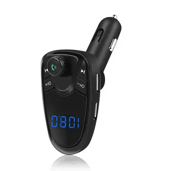 

FM Transmitter Wireless Car Mp3 Player Handsfree Car Kit with 5V 2.1A Dual USB Charger LCD Display Car FM Modulator