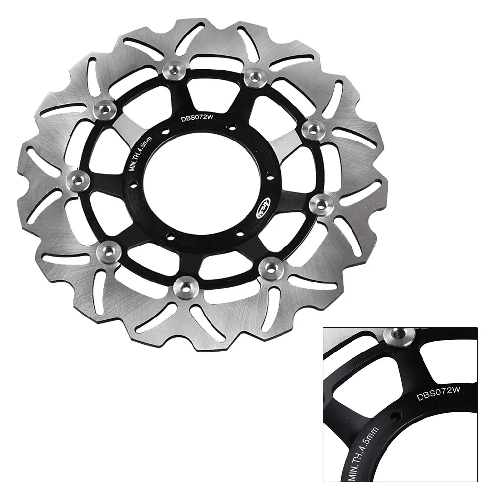 

Black Aluminum Motorcycle Front Brake Disc Rotor 1Pcs For Honda CBR 250RR 2010 2011 2012 CBR250RR