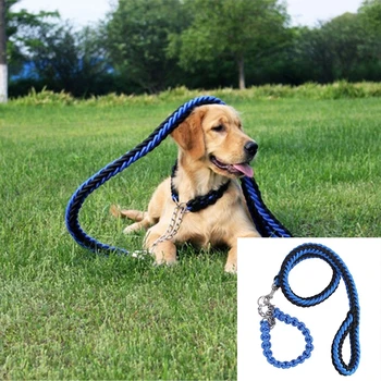 

Adjustable Dog Leash Nylon Pet Leash Rope for Large Dogs Soft Dog Set Chain