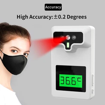 

Non-contact Infrared Thermometer Forehead Termometro Digital Temperature Sensor Temperature Laser Gun Wall Mounted Home Office