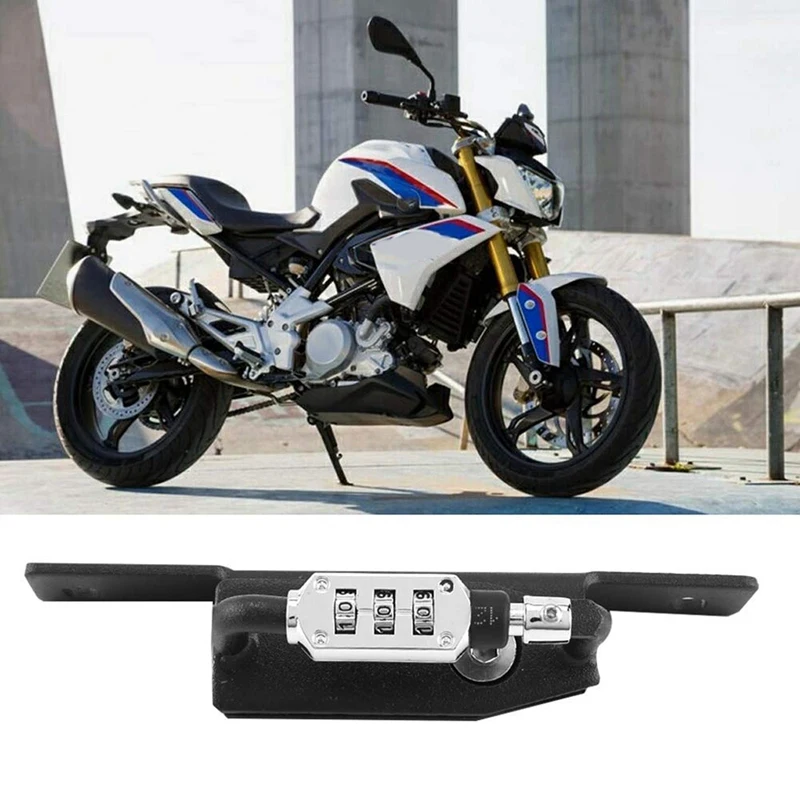 

Helmet Lock Password Mount Hook Black Side Anti-Theft Security Fits for BMW Rnine T/R Nine T R9T/R NineT