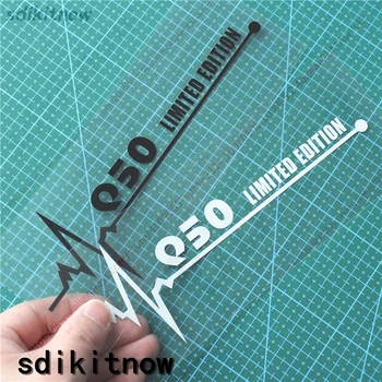 

New 1pc Heart Beats Car Sports Decal Sticker Styling Windows Door Decoration For infiniti q30 q50 q56 q60 q70 q80 accessories