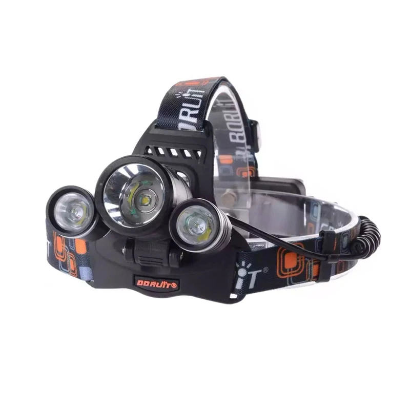 

T6x3 30W headlight torch rechargeable 2x18650 battery flashlight 3600lumens headlamp No.RJ3001