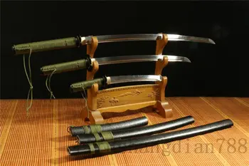 

ONE 1095 CARBON STEEL STRONG JAPANESE SAMURAI SWORD SET ( KATANA or WAKIZASHI or TANTO)