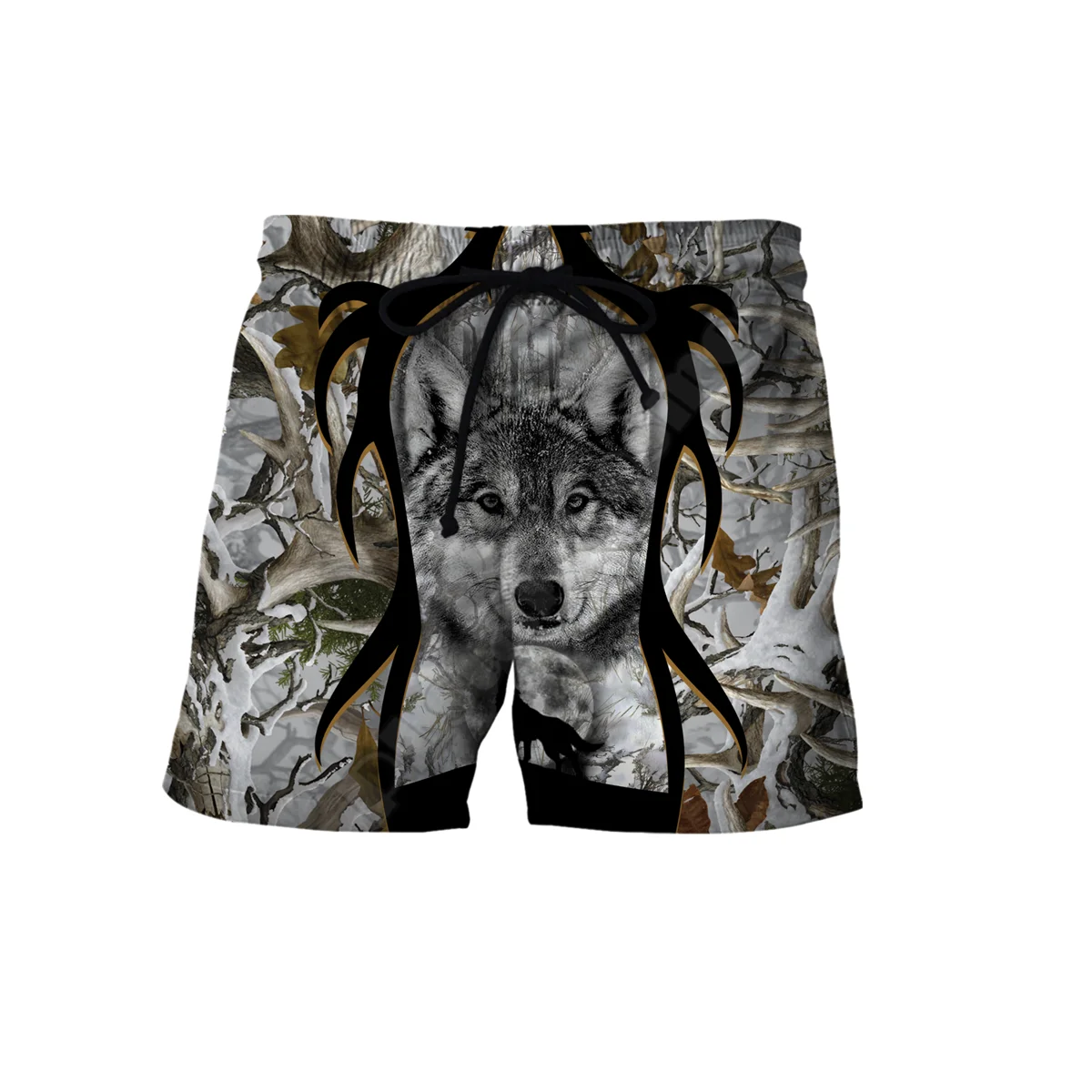 PLstar Cosmos New summer Fashion Shorts Wolf Tattoos 3D Printed Male/Female streetwear Casual Cool Shorts 09