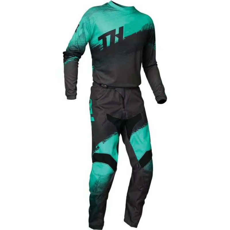 2020 Motocross Downhill Bike Off-road Dirt Racing Gear Sector Blade Jersey & Pant Combo Set ATV Motocross Offroad Riding Gear