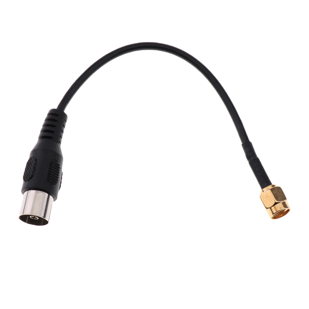 High Quality IEC DVB-T TV PAL female to SMA Male Jumper Pigtail Cable RG174