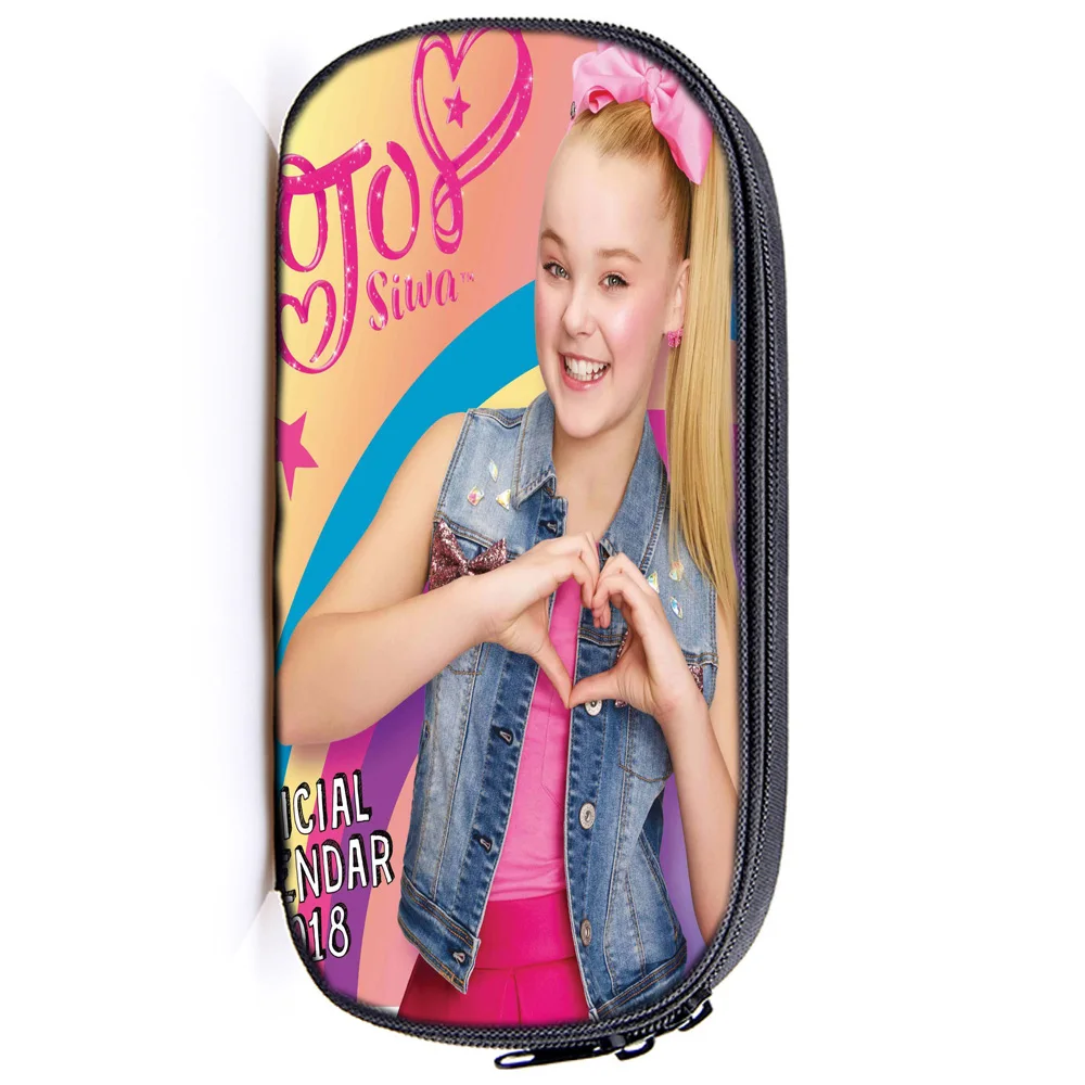 7 Милая сумка Jojo Siwa для ручек, Детская сумка для мальчиков и девочек, канцелярская сумка для студентов, высококачественный красивый пенал для карандашей, модная сумка - Цвет: 7