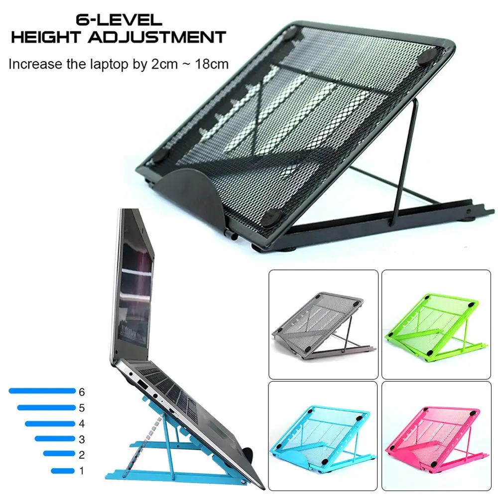 

Laptop stand base multifunctional flat floor folding stand for 11"-15" MacBook, iPad and other height adjustable folding stand