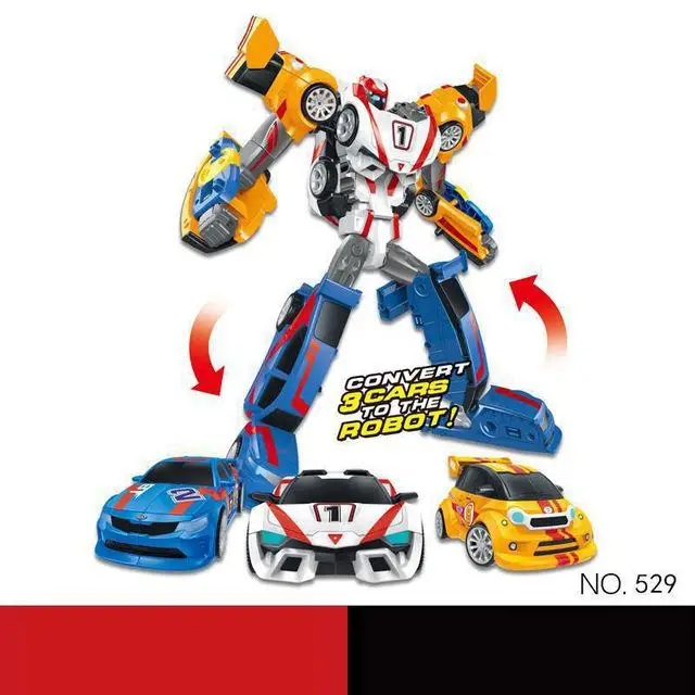 Робот Tobot фигурка игрушка автомобиль игрушки для детей мультфильм анимация модель набор игрушек - Цвет: Серый