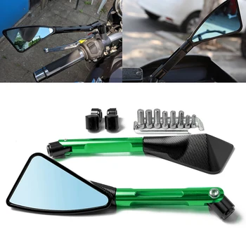 

For Kawasaki Z750 Z800 Z1000 Z1000SX ER6N/F ninja 250R/300 z900 Motorcycle Motorbike Rear View Mirror Triangle Aluminum Mirrors