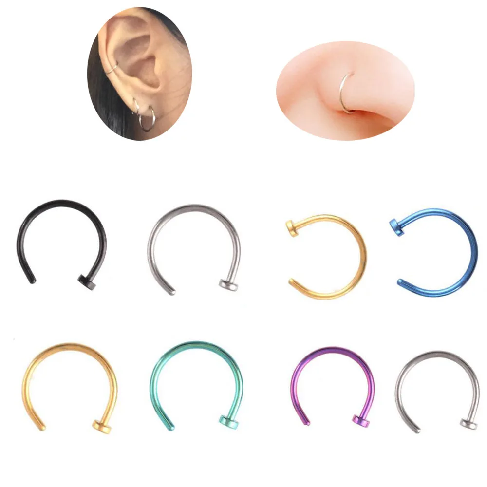 Piercing Jewelry 1pc Fake Nose Ring Lip Ring C Clip Lip Piercing Burun Hoop Women Neuspiercing Body Earrings Sexuality