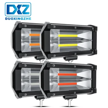 

1PCS Led Light Bar 4x4 Off Road LED Headlights Work Light For Car Accessories 72W COB LED Lights