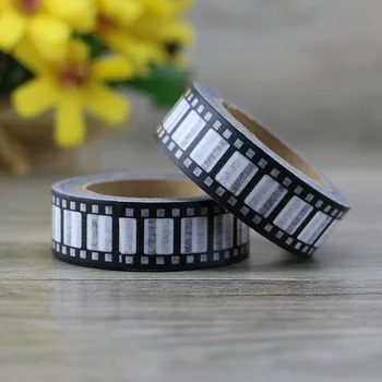 

1 roll 1.5CM*10M Black And White Style Stripe Washi Tape Adhesive Tape DIY Scrapbooking Sticker Label Masking Tape