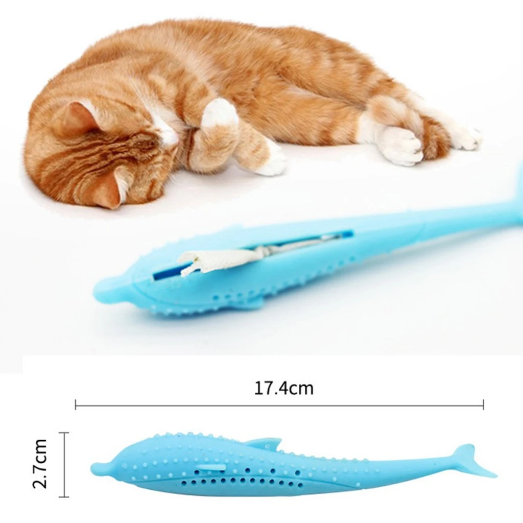 Кошачья кошка игрушка силиконовая Рыба Дельфин Форма грызунок с котом игрушка силиконовый материал для длительного использования с хорошей допуском A12