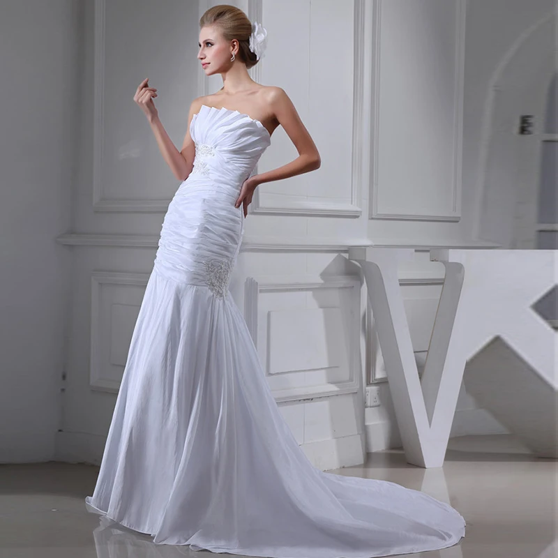

2020 Natural Big Shot Bride Long Custommade Size/color White/ivory Scalloped Wedding Dress Ever Pretty Mrs Win Wedding Dresses