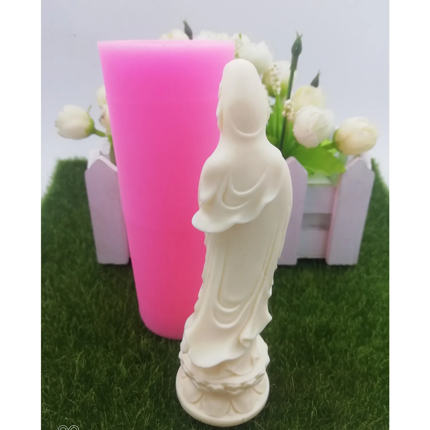 Будда авалокитесвара свечи силиконовые формы для свечи воск ароматический гипс гипсовая форма керамическая Смола глина ремесла формы