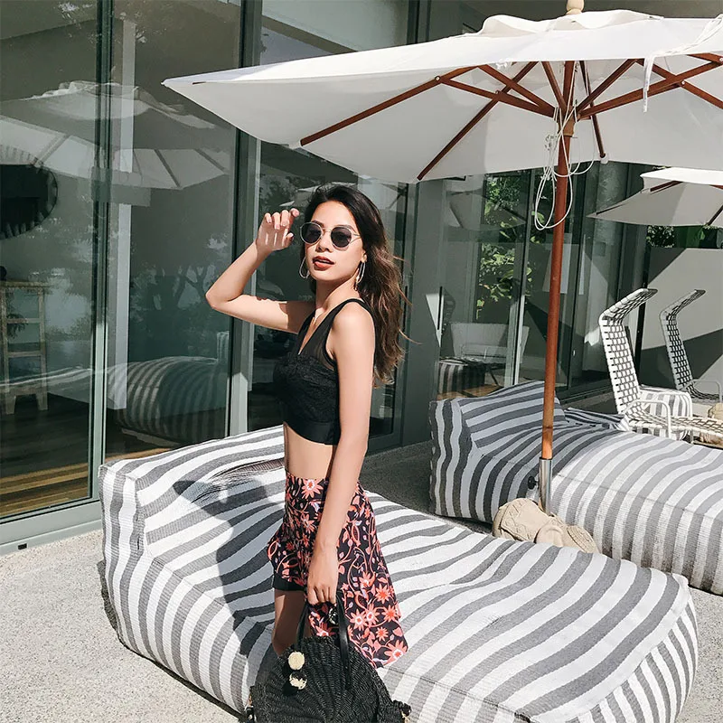 

Betis Women's Summer New Style Fashion Underwire Push up xing gan qun Triangle Two-piece Swimsuits Two-Piece Set
