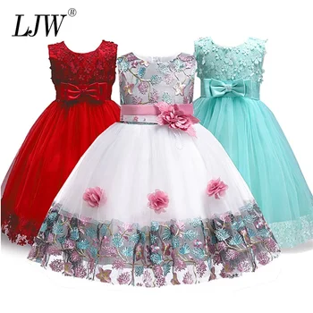 

Embroidery Flower girl dress for Kids wedding Baby Girl Dress 3 4 6 7 8 9 10 Years birthday Baby Girls Birthday Dresses Vestido