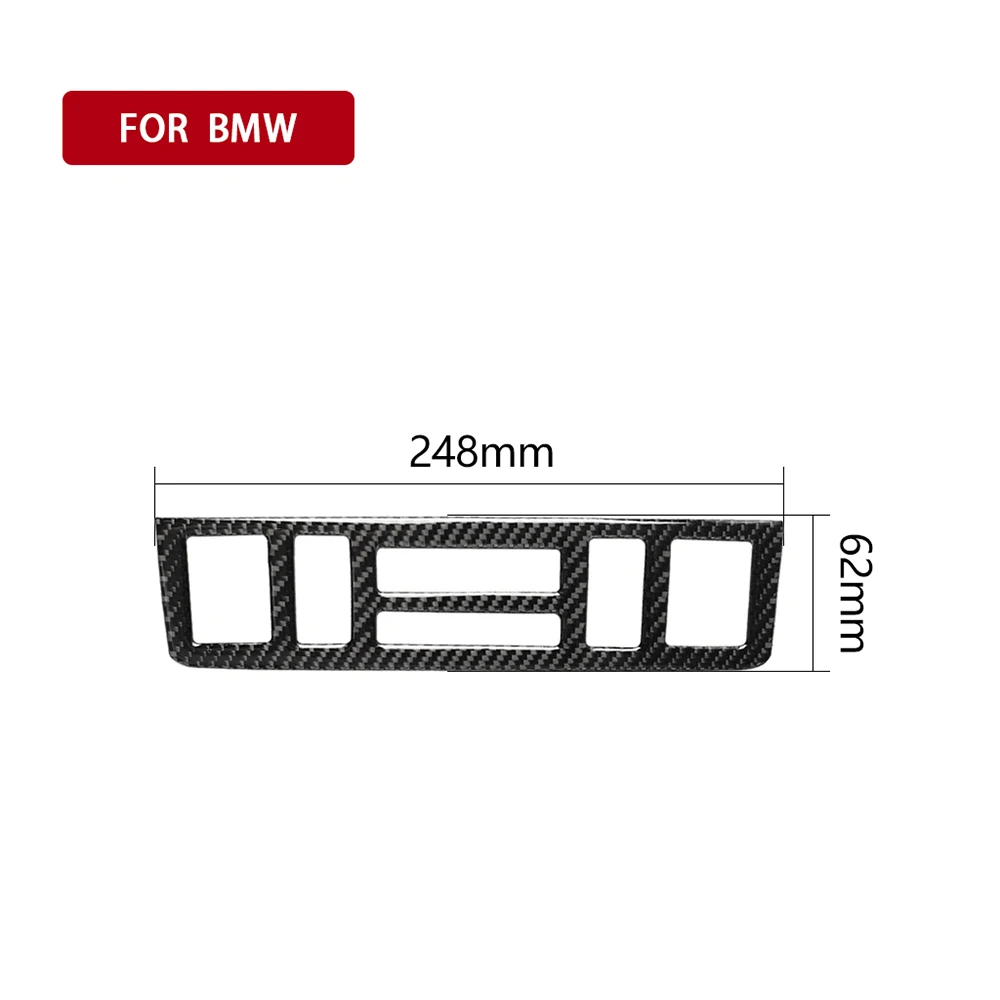1 шт. Автомобильная консоль автокондиционера панель чехол для пульта отделка черный 248*62 мм для BMW 3 серии E46 1998-2005 авто Интерьер AC панель декоративная отделка