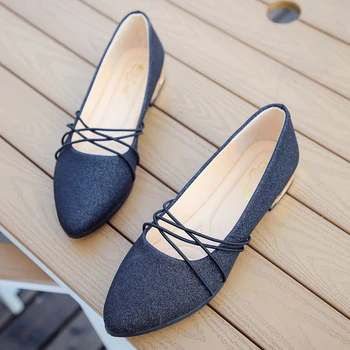 

Marlisasa Zapatos De Mujer Classic Black Party Flat Shoes for Women Female Sexy Silver Wedding Shoes Summer Flats & Loafers H737