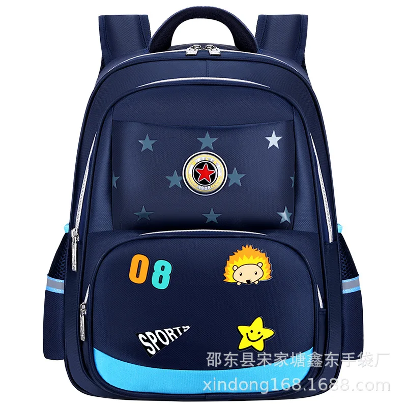 

School Bag Young STUDENT'S Boy 1-2-3-6 Grade Children Burden Relieving Wear-Resistant Backpack GIRL'S 8-10- 12 a Year of Age