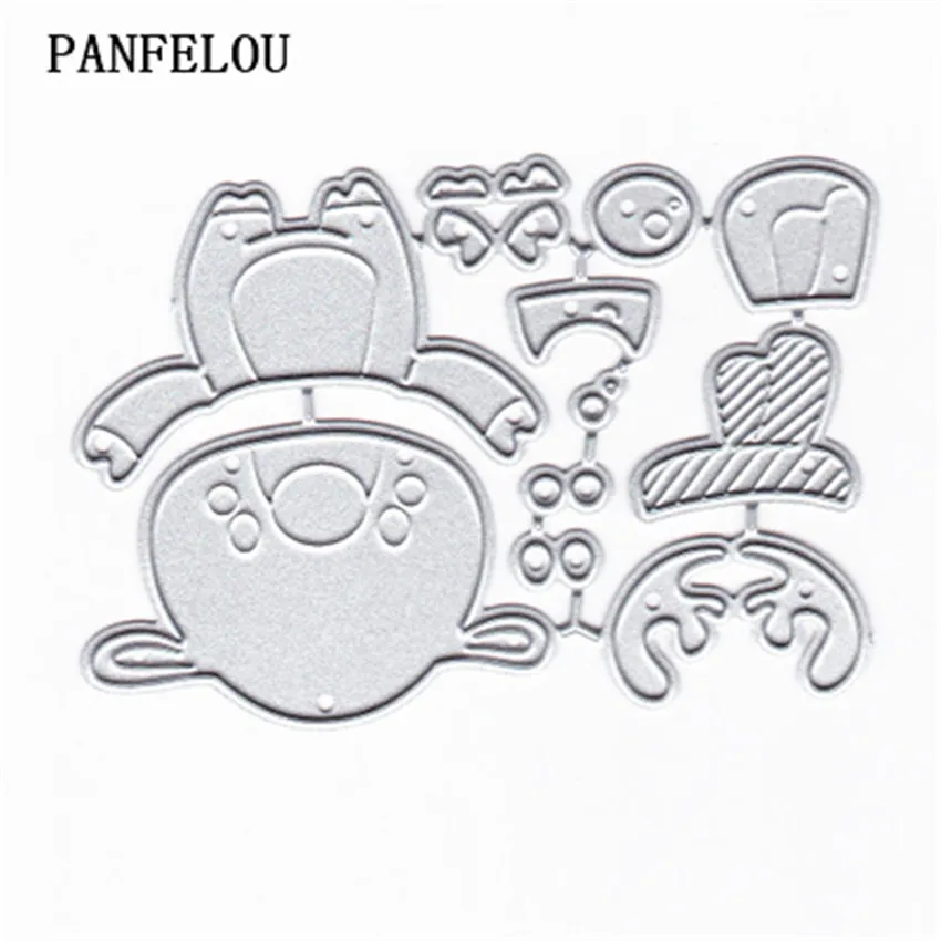 PANFELOU 7 2*5 5 см с Санта Клаусом и оленем металлическое ремесло резчик углеродистой