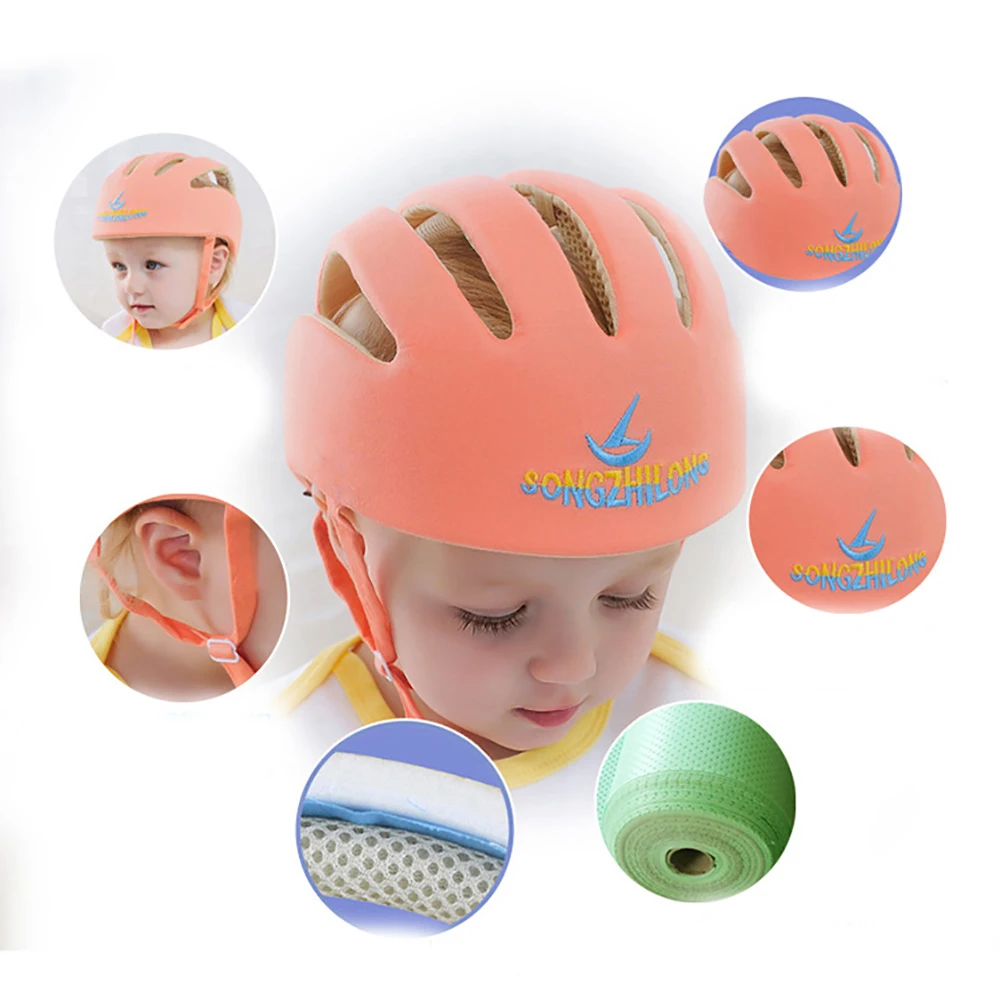 Регулируемый Детский защитный шлем для младенцев, Детский защитный шлем для малышей, анти-столкновения, обучающий шлем для детей 8-60 месяцев